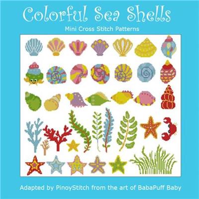 click here to view larger image of Colorful Sea Shells (chart)
