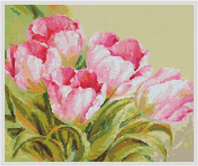 click here to view larger image of Pink Tulips (chart)