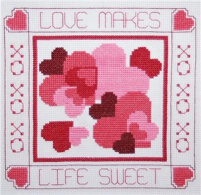 click here to view larger image of Love Makes Life Sweet (chart)