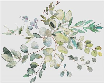 click here to view larger image of Watercolour Eucalyptus Arrangement (chart)