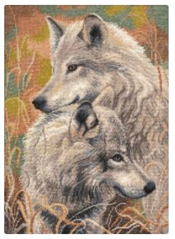 click here to view larger image of Wolfish Faith (counted cross stitch kit)