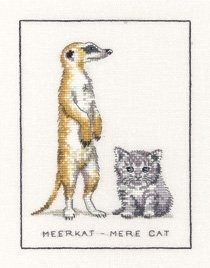 click here to view larger image of Meerkat Mere Cat (counted cross stitch kit)