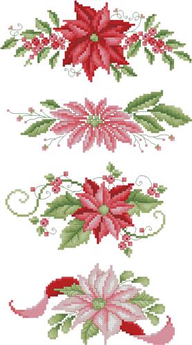click here to view larger image of Poinsettia Borders (chart)