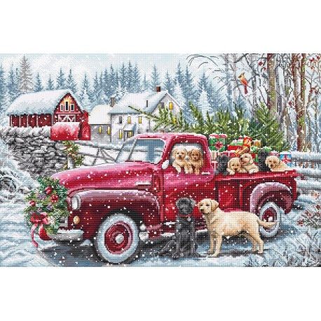 click here to view larger image of Christmas Delivery (counted cross stitch kit)
