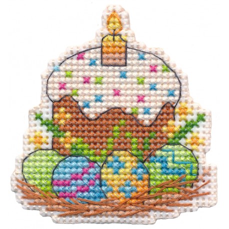 click here to view larger image of Magnet - Easter (counted cross stitch kit)