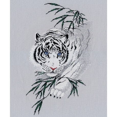 click here to view larger image of White Tiger  (counted cross stitch kit)