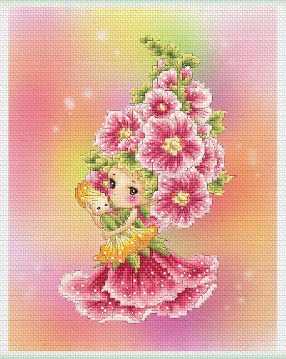 click here to view larger image of Hollyhock Sprite - Mitzi Sato-Wiuff (chart)