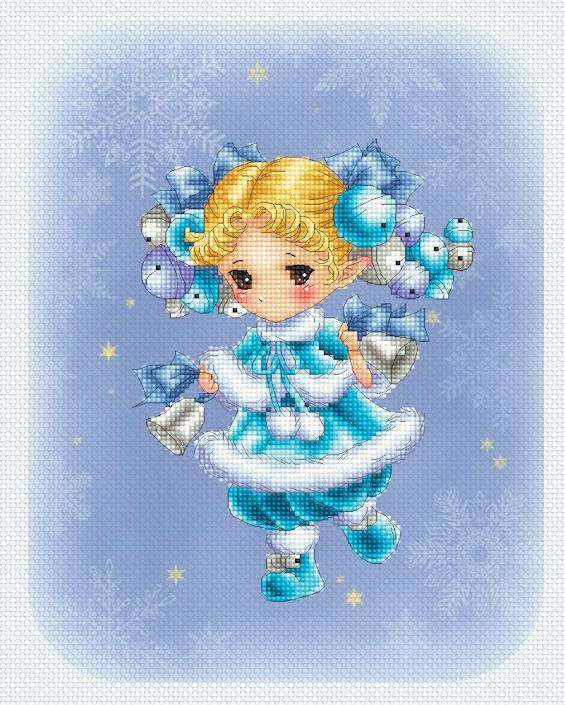 click here to view larger image of Christmas Jingle Bells Sprite - Mitzi Sato-Wiuff (chart)