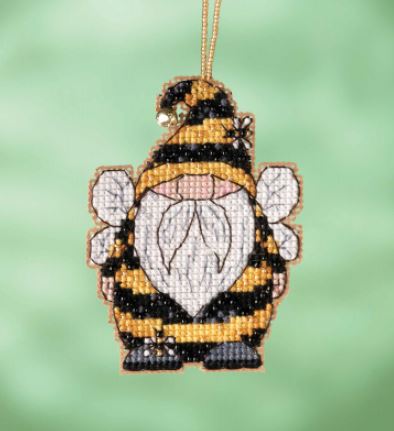 click here to view larger image of Bee Gnome (2022) (counted cross stitch kit)