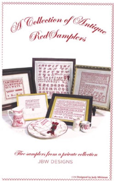 click here to view larger image of Collection of Antique Red Samplers (chart)