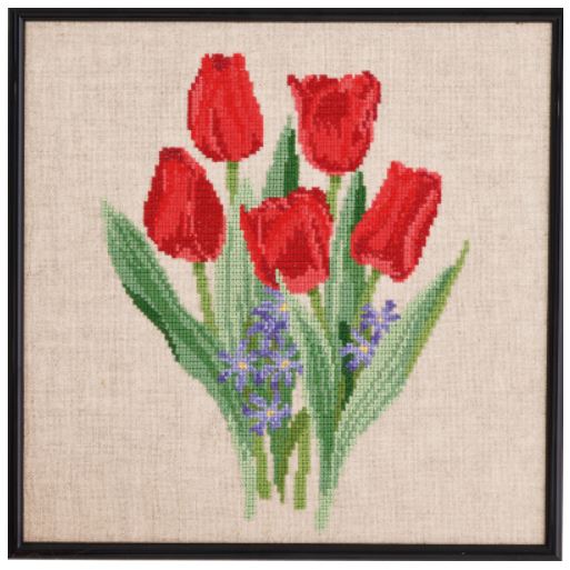 click here to view larger image of Red Tulips (counted cross stitch kit)
