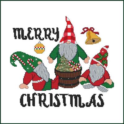 click here to view larger image of Gnome Greetings - Merry Christmas (chart)