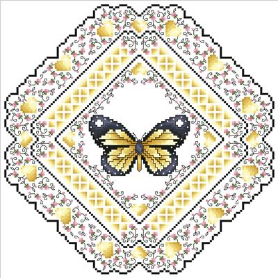 click here to view larger image of Butterfly Fantasy Yellow (chart)