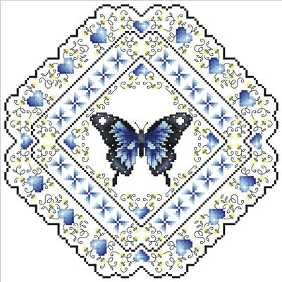 click here to view larger image of Butterfly Fantasy Blue (chart)