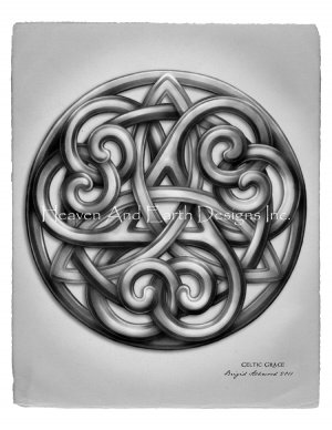 click here to view larger image of Celtic Grace Monochrome (No Background) - Brigid Ashwood (chart)