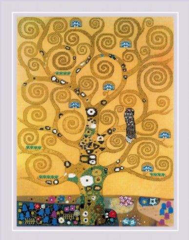 click here to view larger image of Tree of Life After G Klimt's Painting (counted cross stitch kit)