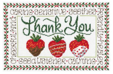 click here to view larger image of Kind Thank You, A - Ursula Michael (counted cross stitch kit)