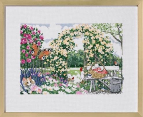 click here to view larger image of Garden of Flowers (counted cross stitch kit)