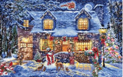 click here to view larger image of Cottage Glow (counted cross stitch kit)