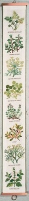 click here to view larger image of Herbs Bellpull (counted cross stitch kit)