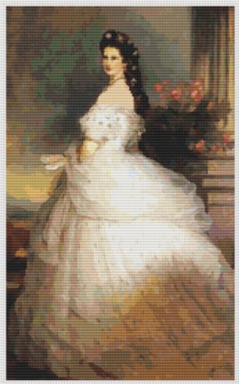 click here to view larger image of Empress Elizabeth of Austria (Franz Xaver Winterhalter) (chart)