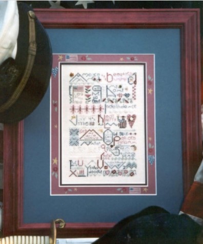click here to view larger image of Patriotic Thoughts (counted cross stitch kit)