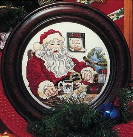 click here to view larger image of Santa Christmas Plate 1996 (chart)