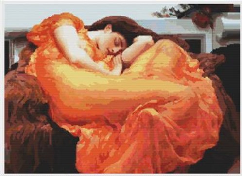 click here to view larger image of Flaming June (Lord Frederic Leighton) (chart)