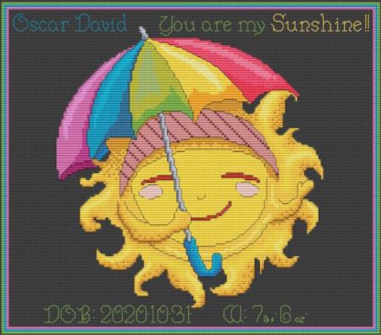 click here to view larger image of Sunbrella Baby Keepsake (chart)