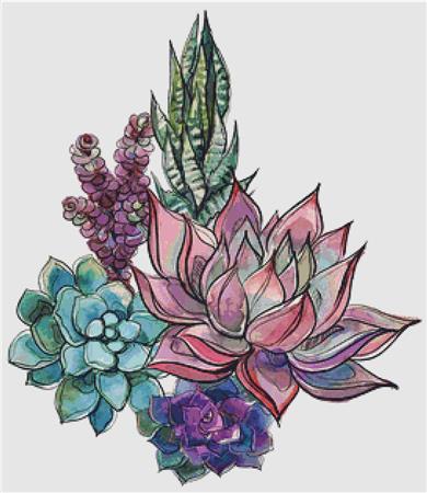 Bouquet of Succulents IV