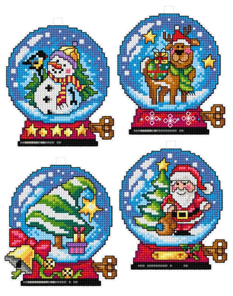 click here to view larger image of Christmas Balls - 7669 (counted cross stitch kit)