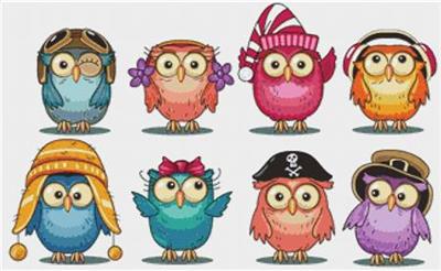 click here to view larger image of Cute Owls (chart)