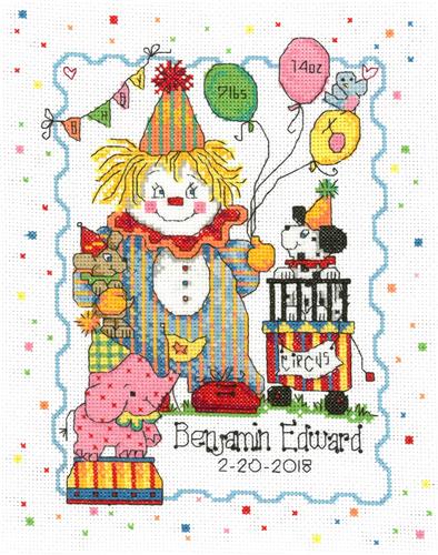 click here to view larger image of Circus Birth Record - Diane Arthurs (counted cross stitch kit)