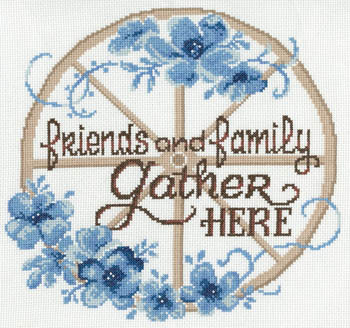 click here to view larger image of Friends and Family Gather Here (counted cross stitch kit)