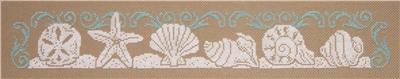 click here to view larger image of Seashell Silhouette (counted cross stitch kit)