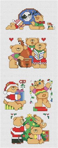 click here to view larger image of Christmas Bear Ornaments (chart)