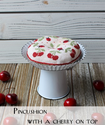 click here to view larger image of Pincushion with a Cherry on Top (chart)