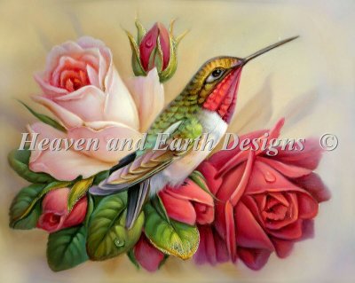 click here to view larger image of Hummingbirds in Roses/Mini - Oleg Gavrilov (chart)