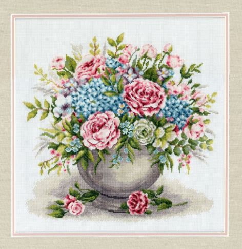 click here to view larger image of Vintage Romance (counted cross stitch kit)