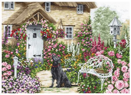 click here to view larger image of Cottage Garden, The (counted cross stitch kit)