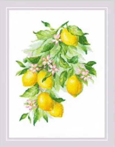 click here to view larger image of Lemons (counted cross stitch kit)