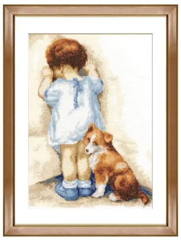 click here to view larger image of Inseperable Friends (counted cross stitch kit)