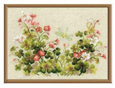 click here to view larger image of Sorrel and Dragonfly (counted cross stitch kit)