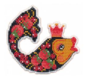 click here to view larger image of Magnet - Small Fish (counted cross stitch kit)