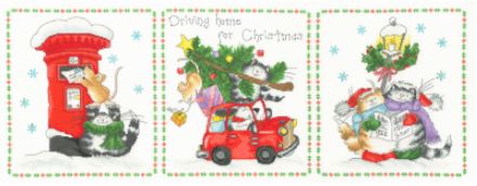 click here to view larger image of Driving Home for Christmas (counted cross stitch kit)