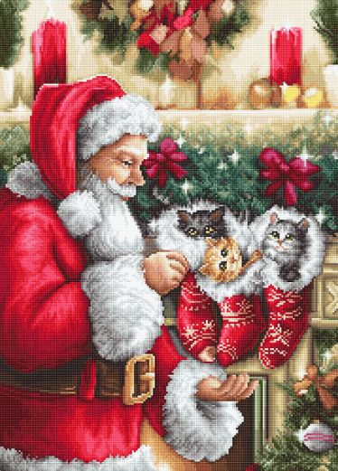 click here to view larger image of Santa Claus - B602L (counted cross stitch kit)