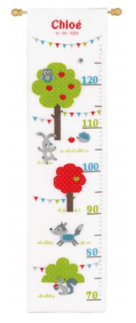 Forest Animals II Birth Announcement-Grow Chart