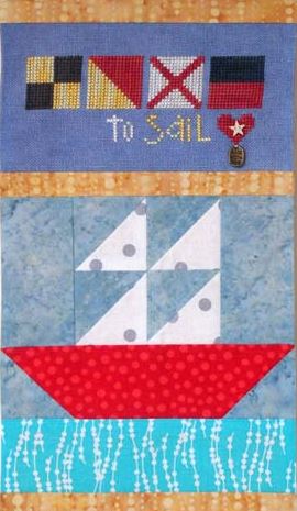 click here to view larger image of Made with Love Sail - Includes Buttons (chart)
