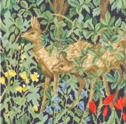 click here to view larger image of Greenery Deer (counted cross stitch kit)