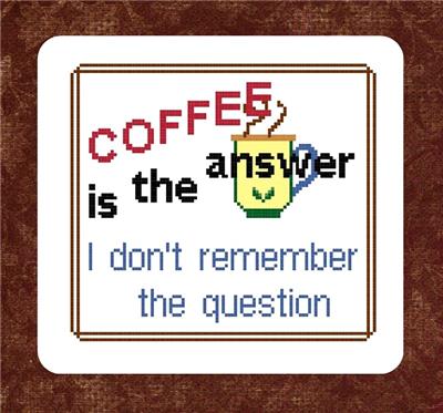 click here to view larger image of Coffee is the Answer (chart)
